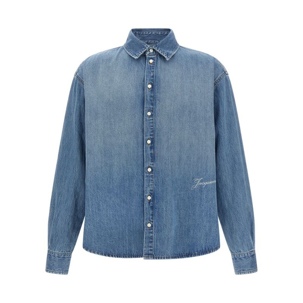 Jacquemus Blue Cotton Men's Blouse